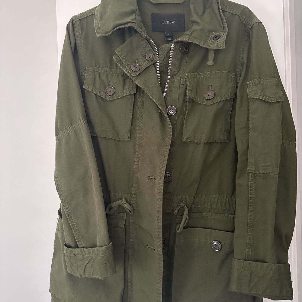 J. Crew Women's Green Utility Jacket